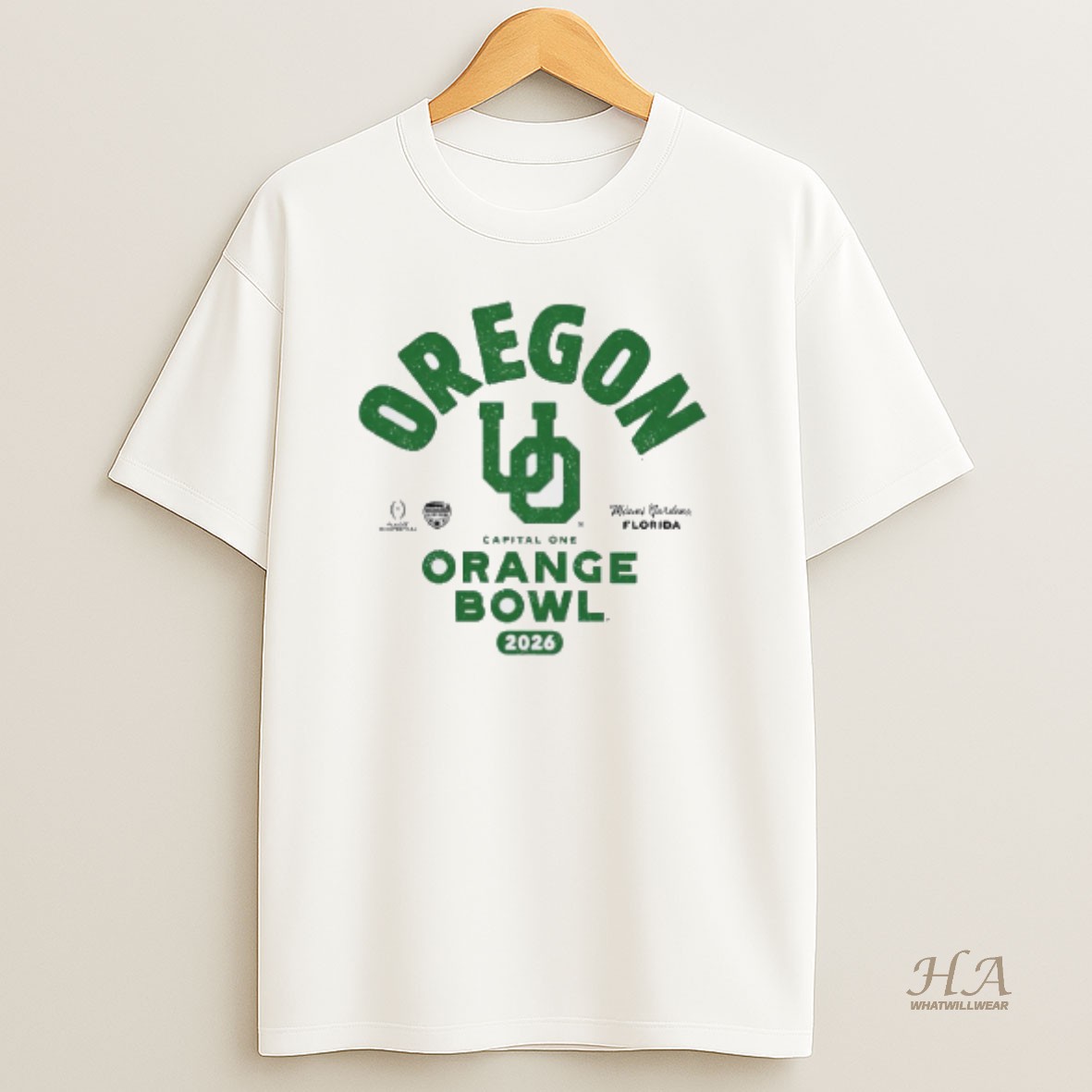 Official Oregon Ducks Football 2026 Capital One Orange Bowl T Shirt