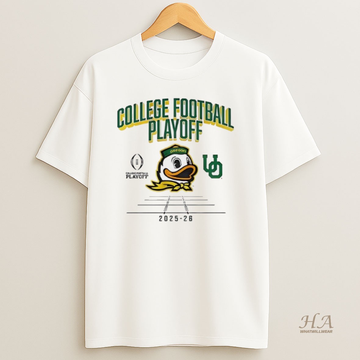 Official Oregon Ducks Football College Football Playoff Mascot 2025 2026 Shirt