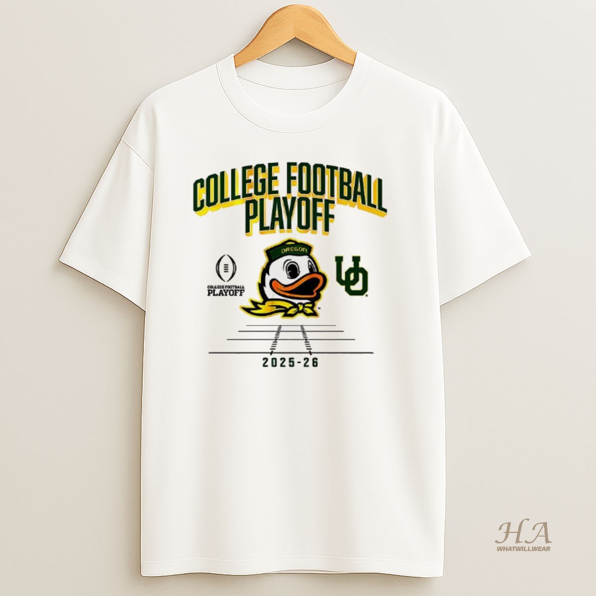 Official Oregon Ducks Ncaa College Football Playoff Team 2025 2026 Big Head Mascot T Shirt