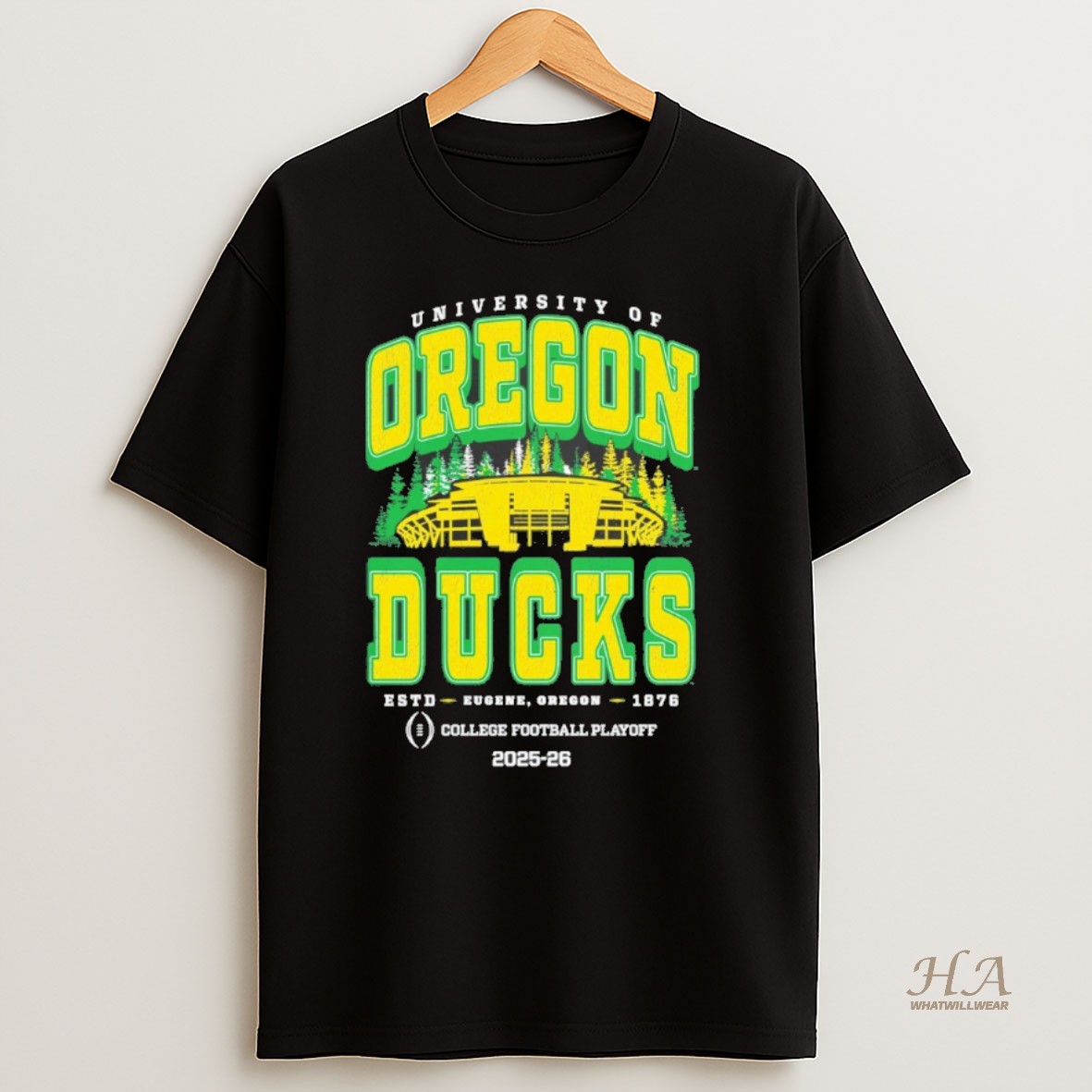 Official Oregon Ducks Football 2025 26 Cfp Autzen Stadium Shirt