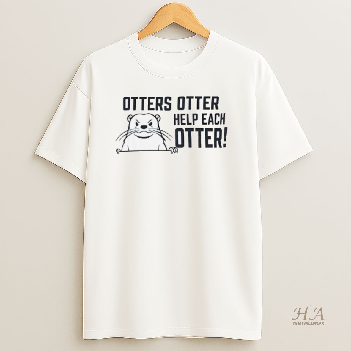 Official Otters Otter Help Each Otter T Shirt