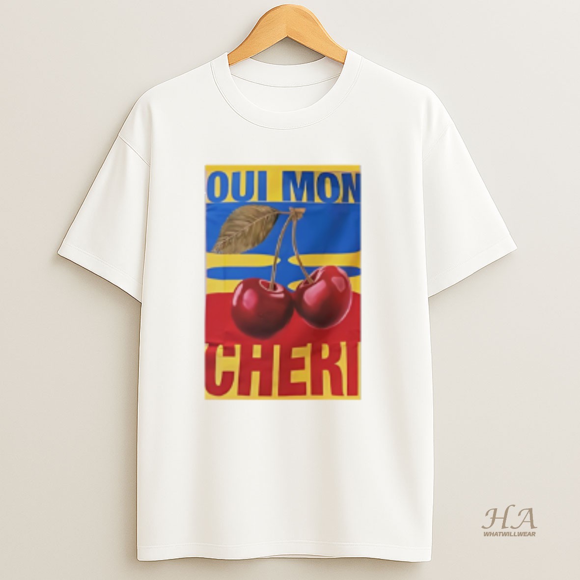 Official Oui Mon Cheri Flag T Shirt