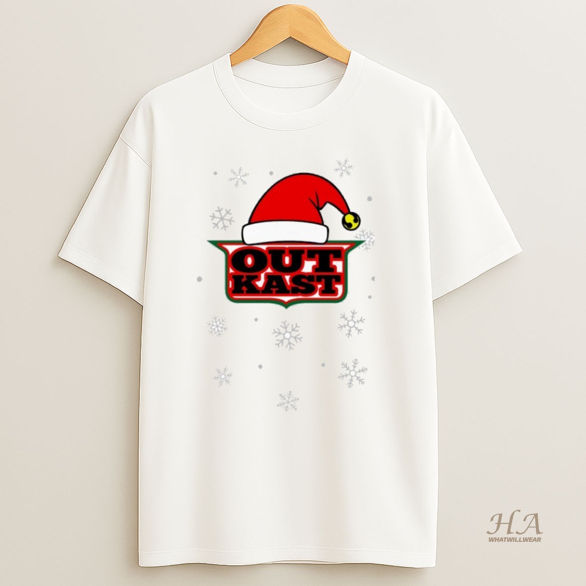 Official Outkast Santa Hat Christmas Logo Shirt