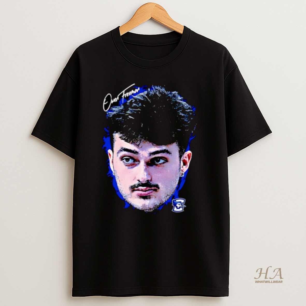 Official Owen Freeman Creighton Basketball Game Face Christmas Shirt