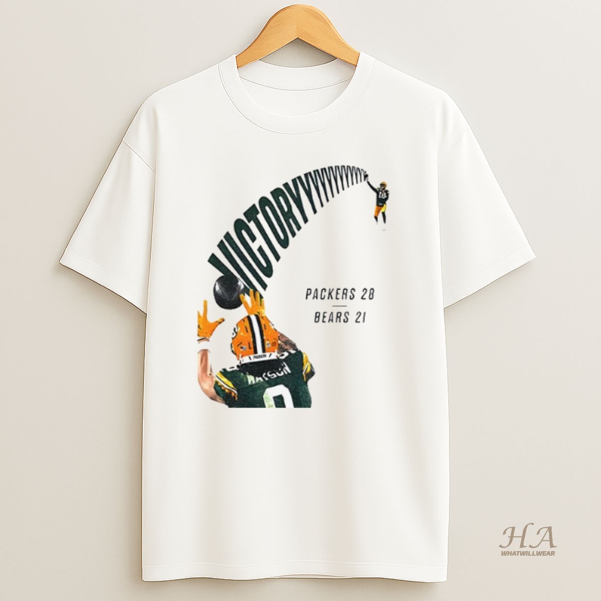 Official Packers Victory 28 Bears 21 Green Bay Packers Beat Chicago Bears Football Shirt
