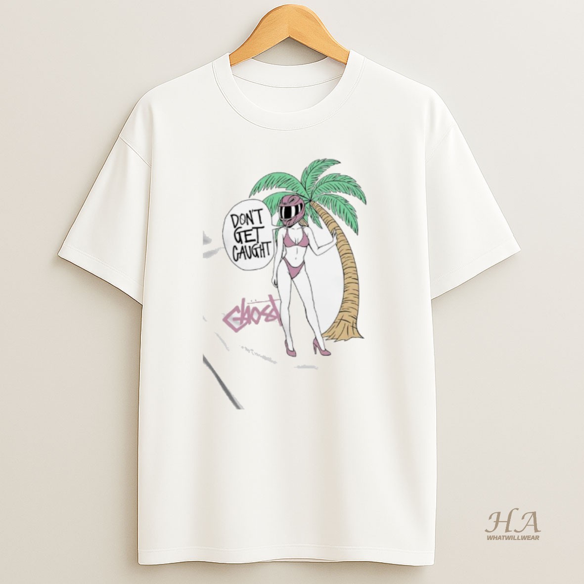Official Palm Angels Dont Get Caught T Shirt