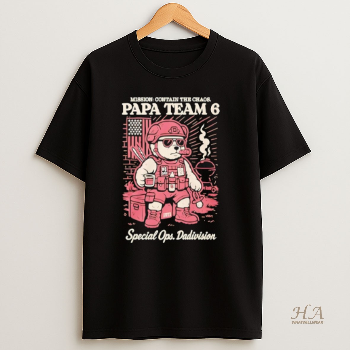 Official Papa Team 6 Special Ops Dadivision T Shirt
