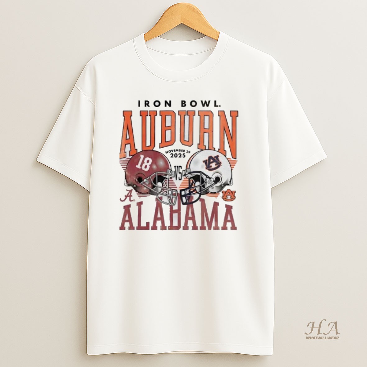 Official Par6zv8x Auburn Tigers Vs Alabama Crimsom Tide 2025 Iron Bowl Head To Head Matchup T Shirt
