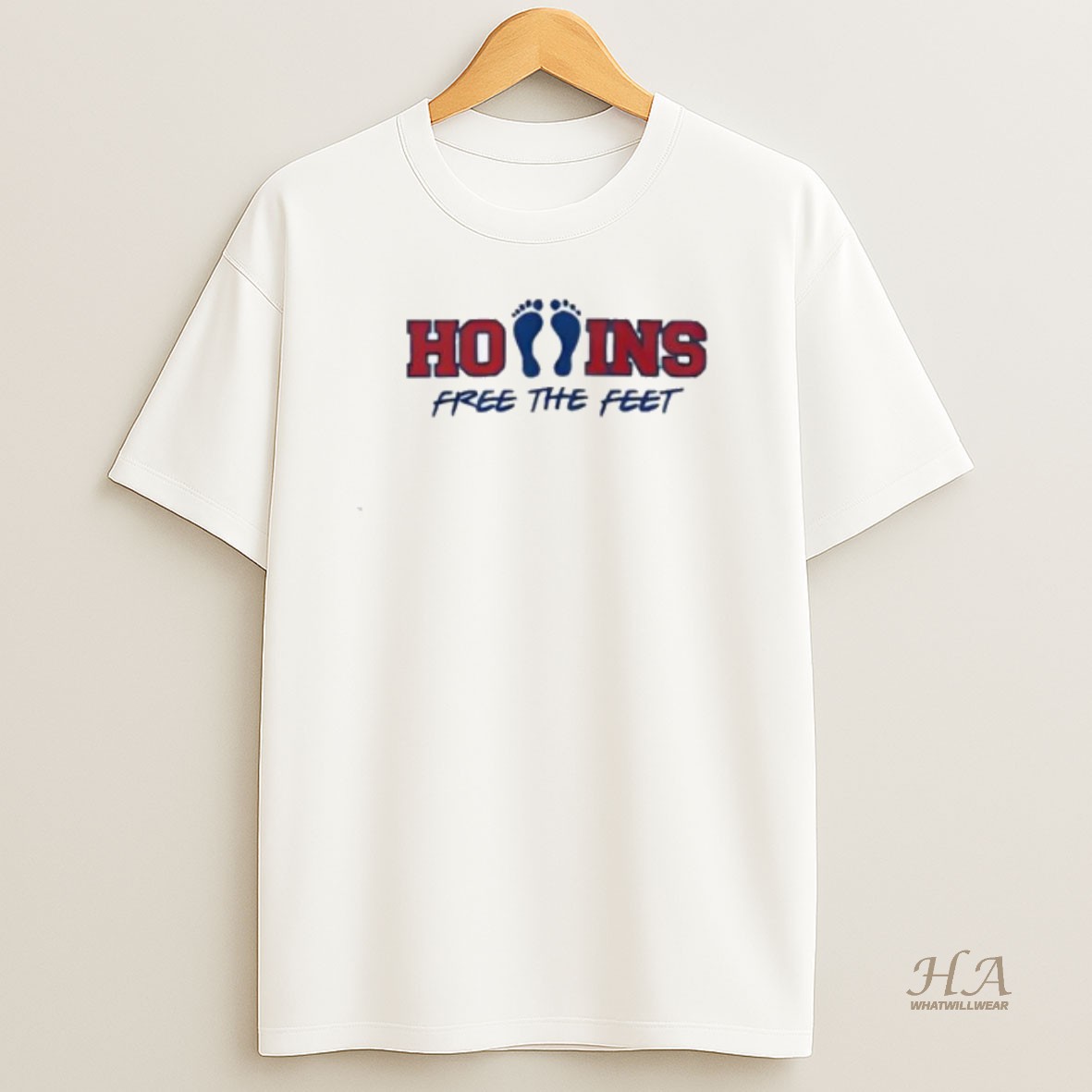 Official Patriots Mack Hollins Free The Feet T Shirt