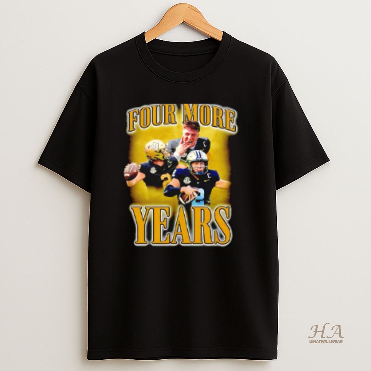 Official Pavia Four More Years Diego Pavia Vanderbilt Commodores T Shirt