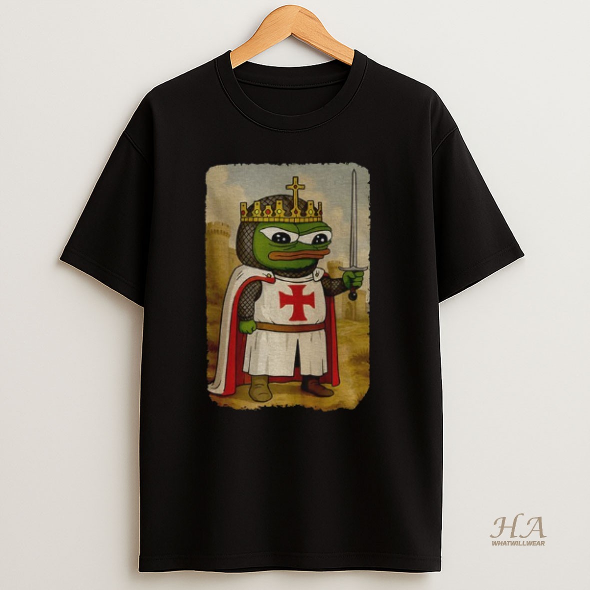 Official Pepe The Frog Apu Apustaja Templar Knight Shirt