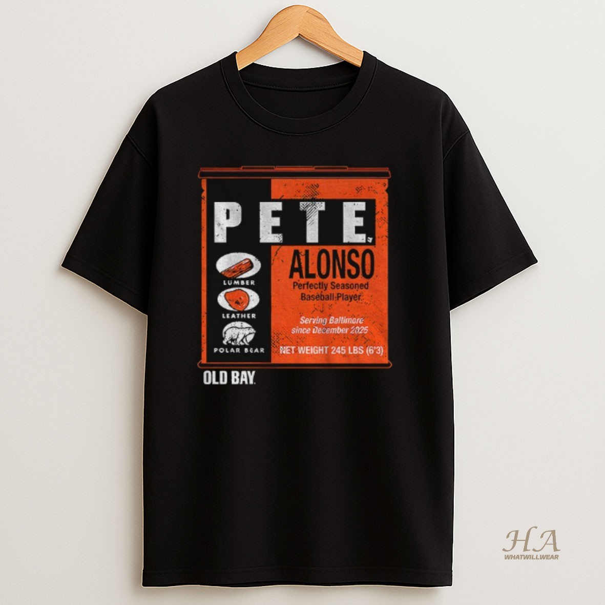 Official Pete Alonso Baltimore Orioles Mlb Baseball Old Bay Can Perfectly Seasoned Baseball Player 2025 Shirt