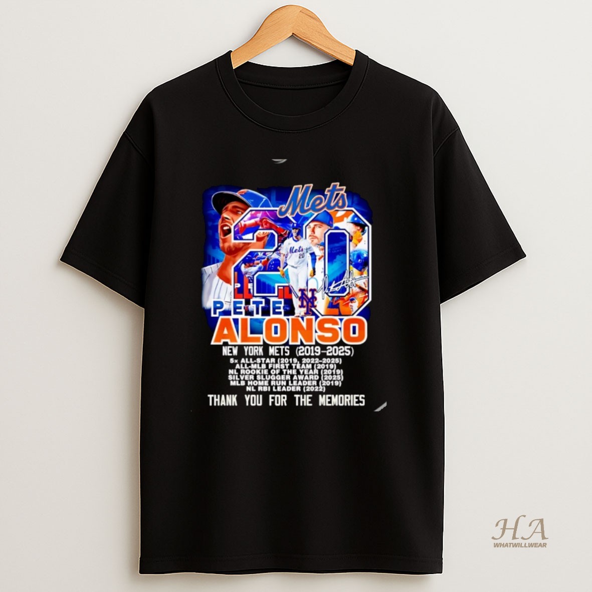 Official Pete Alonso Ny Mets 2019 2025 Thank You For The Memories Christmas T Shirt