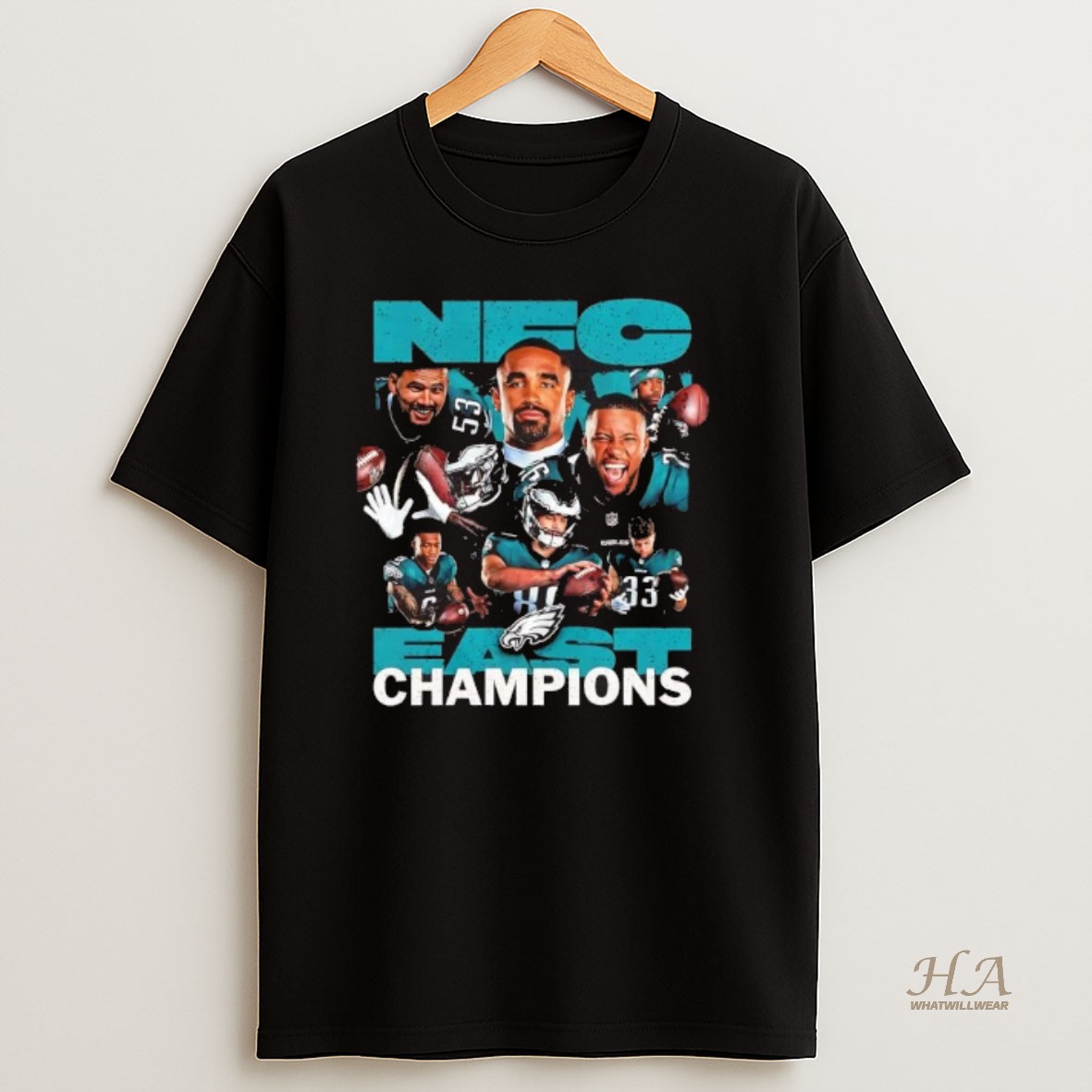 Official Philadelphia Eagles 2025 Nfc East Champions T Shirt