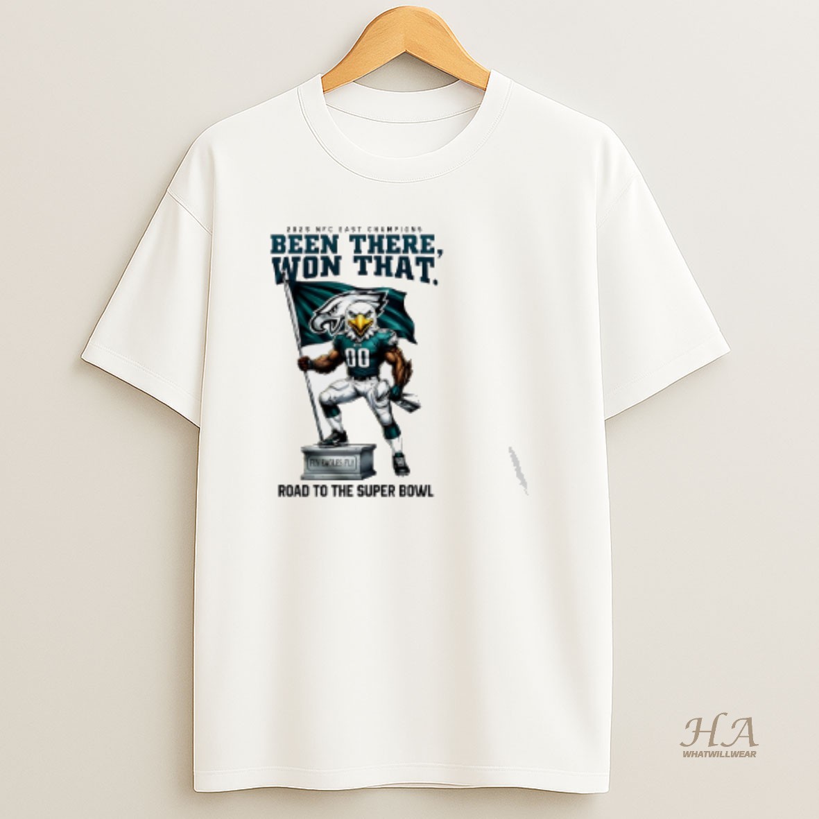 Official Philadelphia Eagles 2025 Nfc East Champions Been There Won That Road To The Super Bowl T Shirt