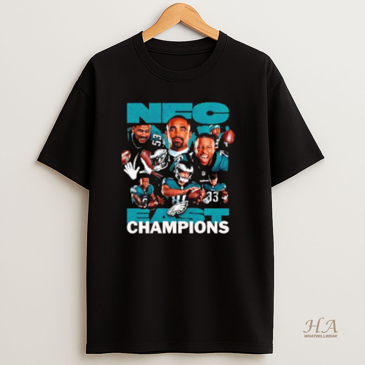 Official Philadelphia Eagles 2025 Nfc East Champions Graphic T Shirt