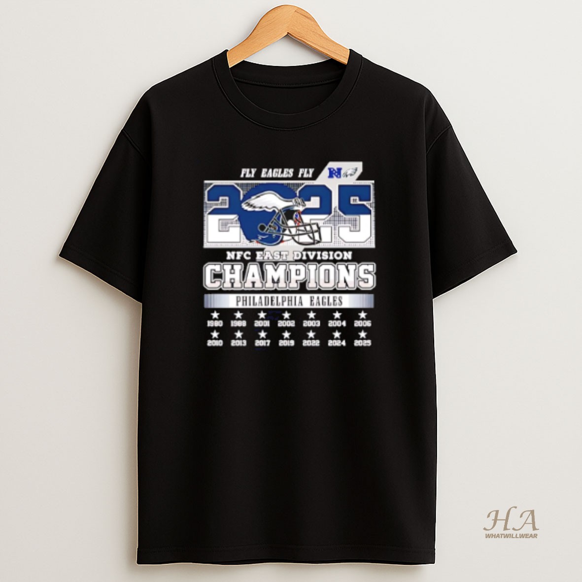 Official Philadelphia Eagles 2025 Nfc East Division Champions 14 Time T Shirt