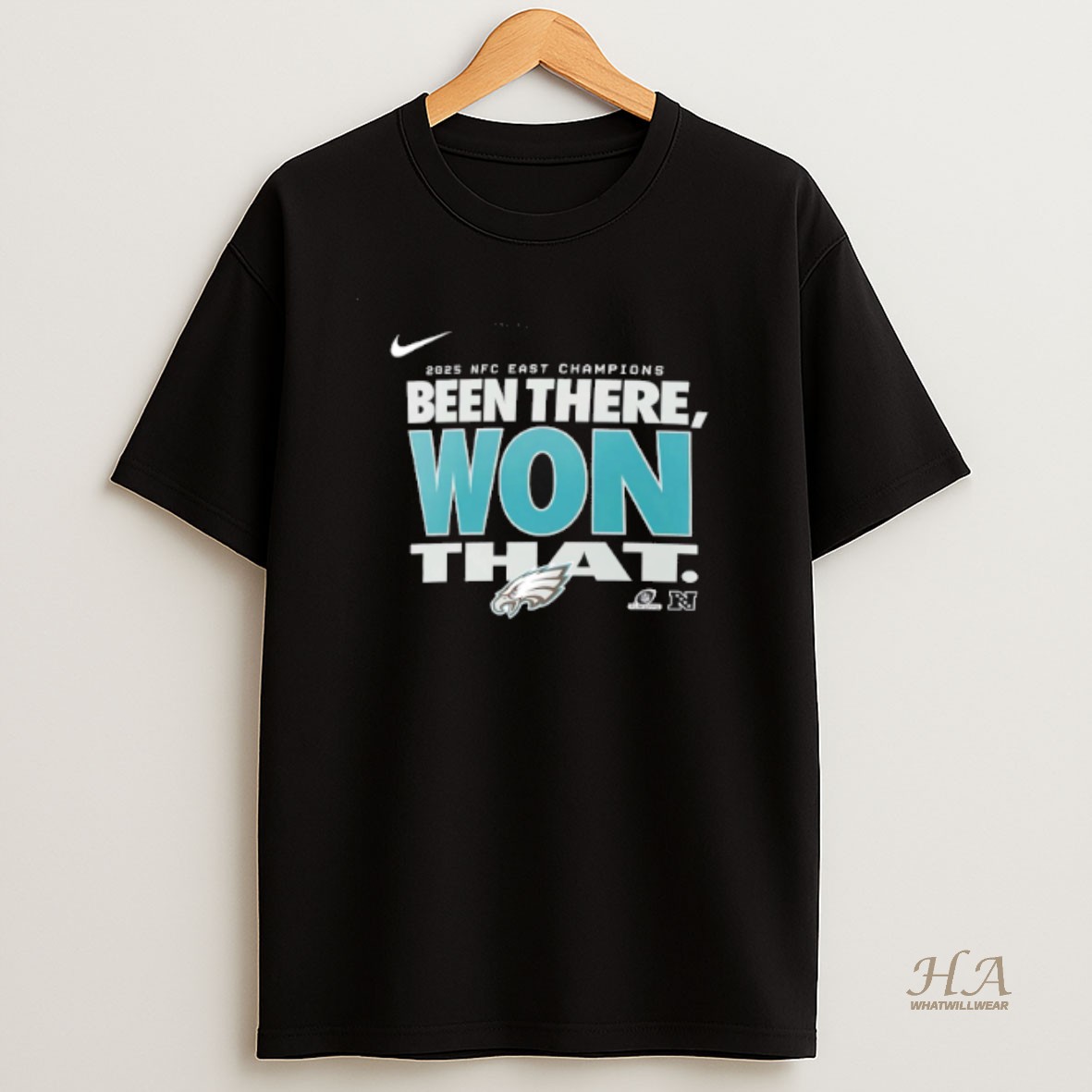 Official Philadelphia Eagles Been There Won That 2025 Nfc East Champions Locker Room T Shirt