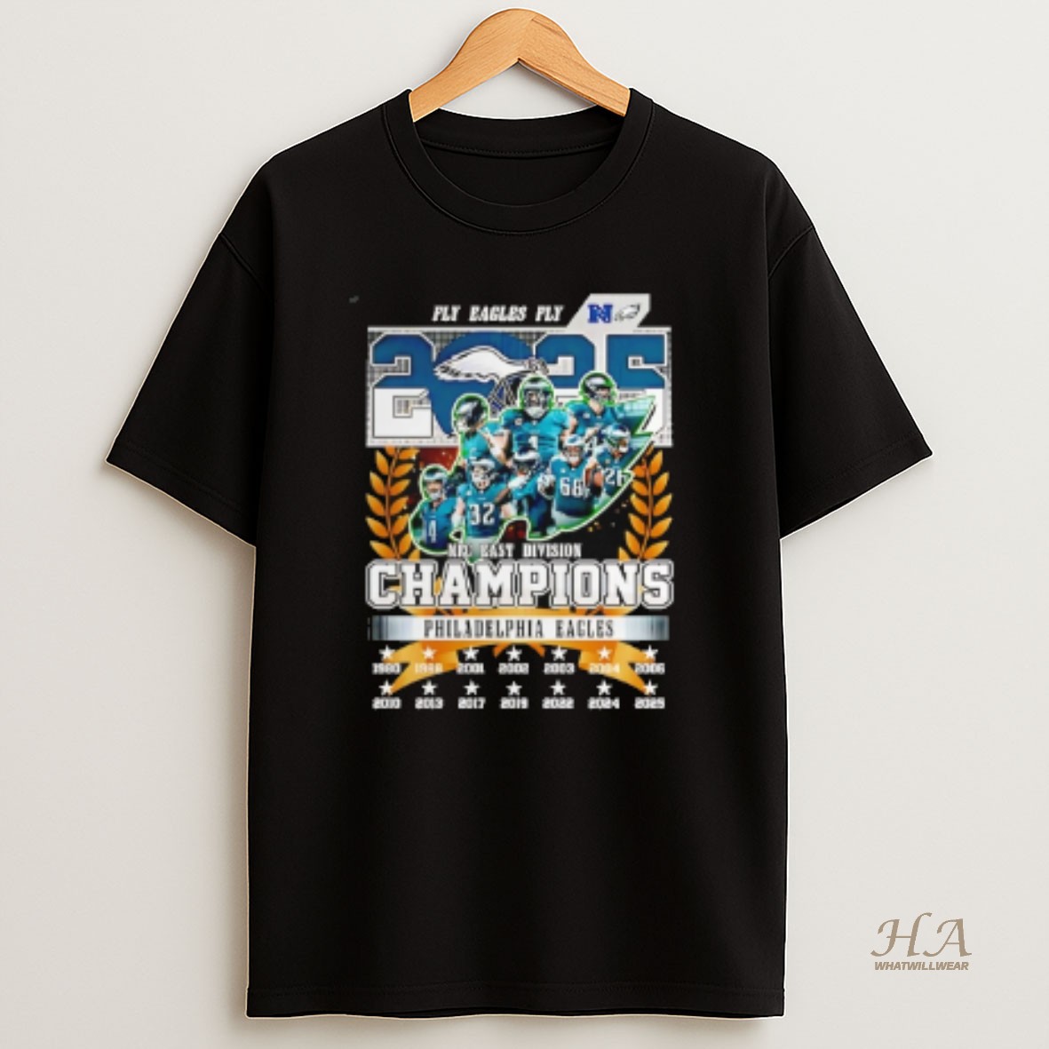 Official Philadelphia Eagles Nfc East Division 2025 Champions Our Time T Shirt