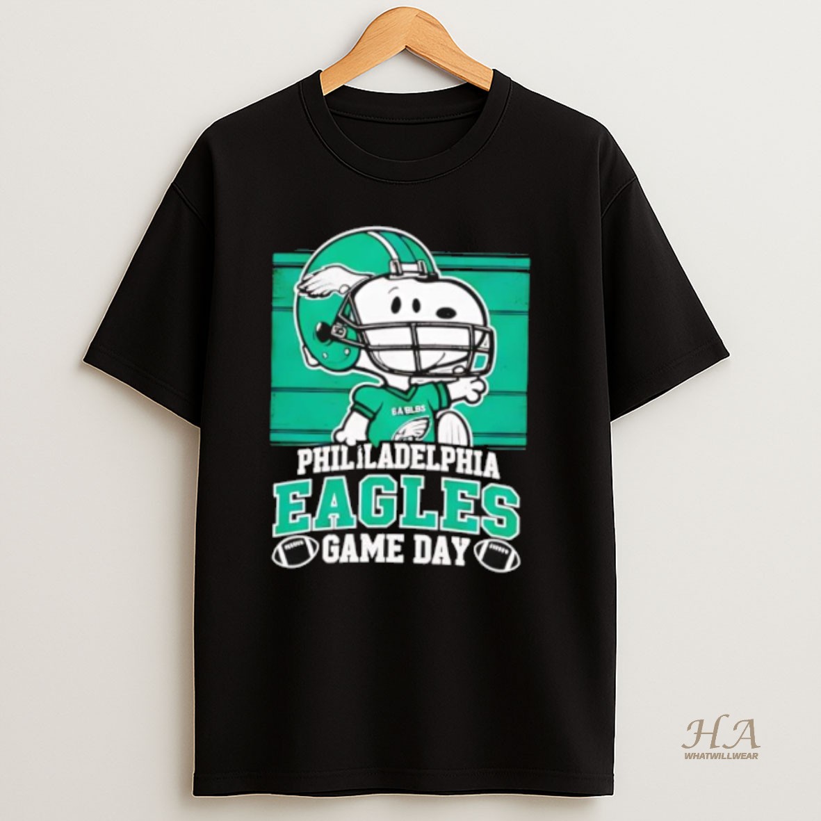 Official Philadelphia Eagles Snoopy Smiling Game Day Cartoon T Shirt