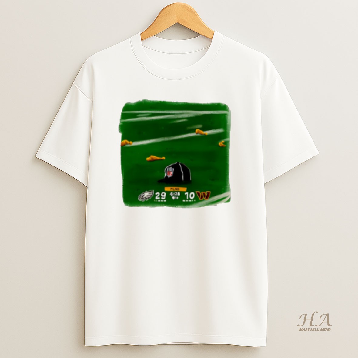 Official Philadelphia Eagles Vs Washington Commanders Nfc East Division Hat Score T Shirt