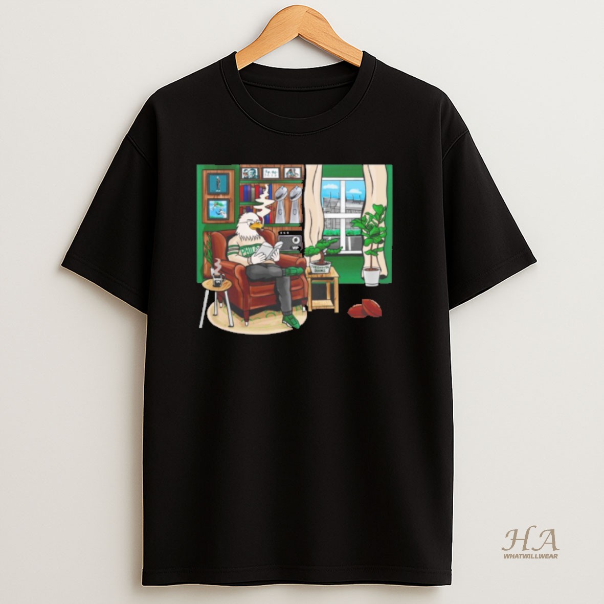 Official Philadelphia Eagles Mascot Read Book T Shirt