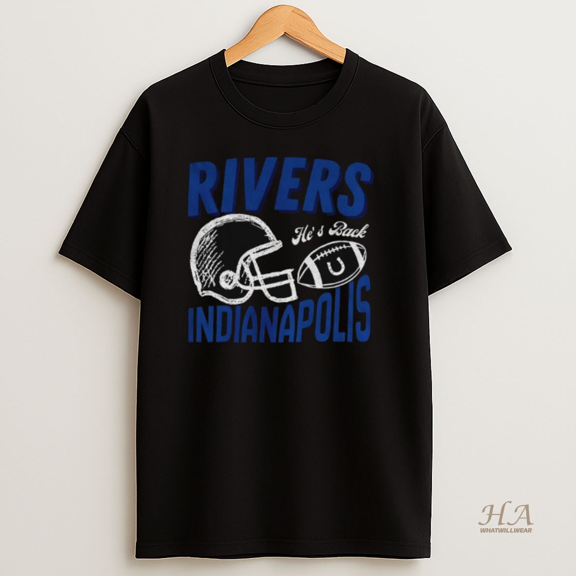 Official Phillip Rivers Hes Back Indianapolis Colts Football T Shirt