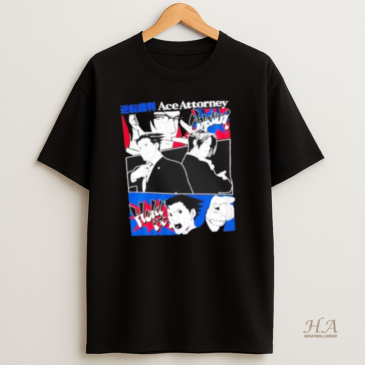 Official Phoenix Wright Ace Attorney Duo Panels T Shirt