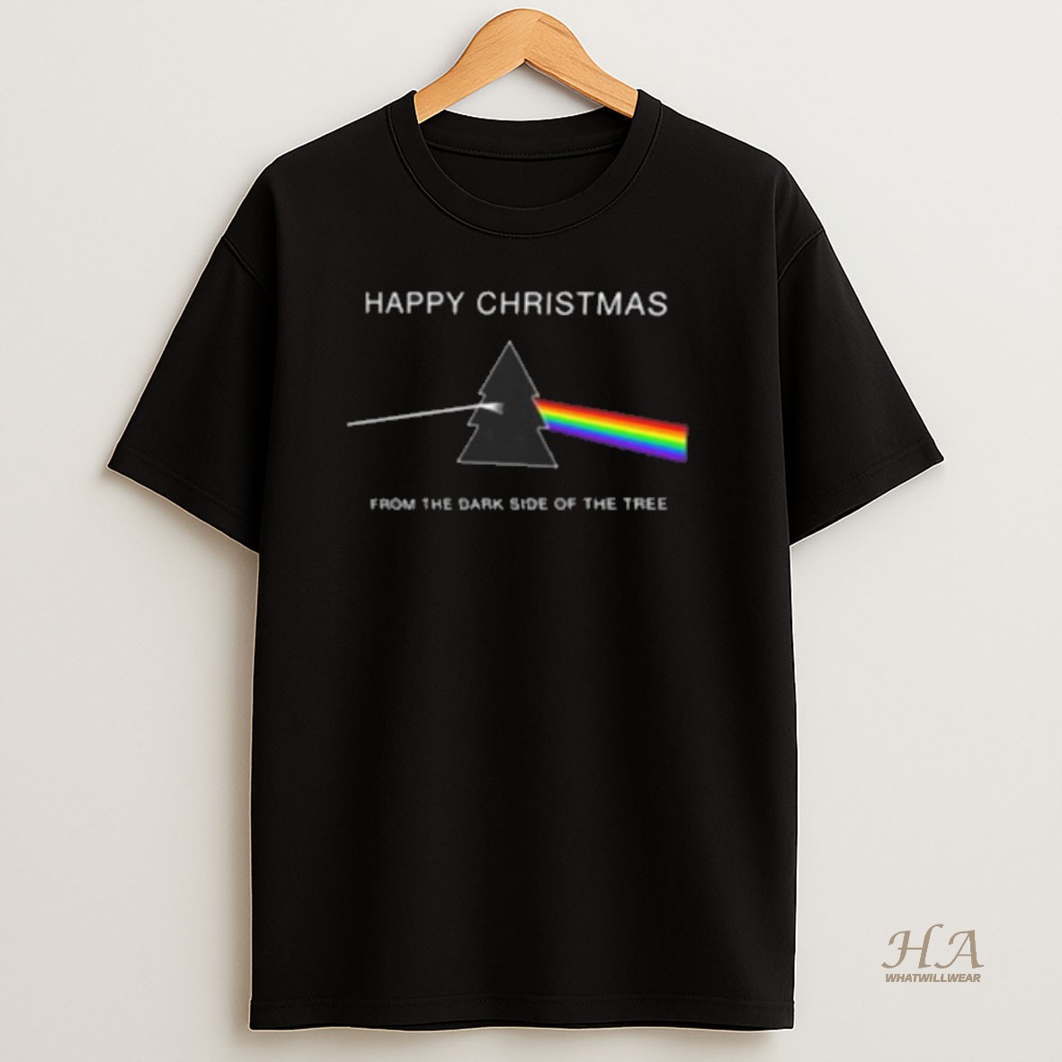 Official Pink Floyd Happy Christmas From The Dark Side Of The Tree T Shirt