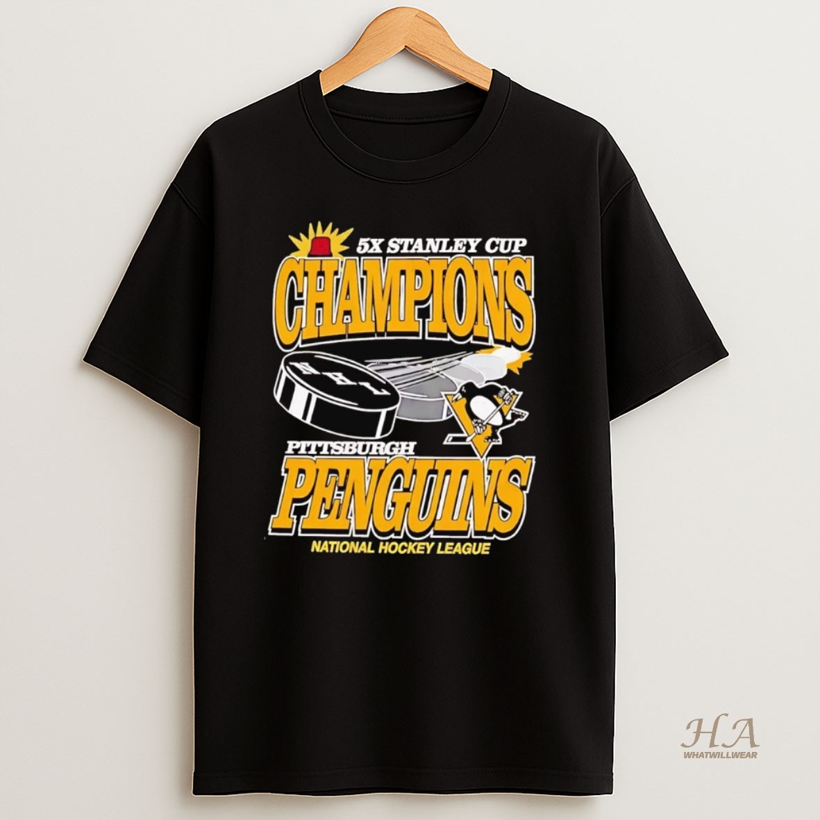 Official Pittsburgh Penguins 5x Stanley Cup Champions Shirt