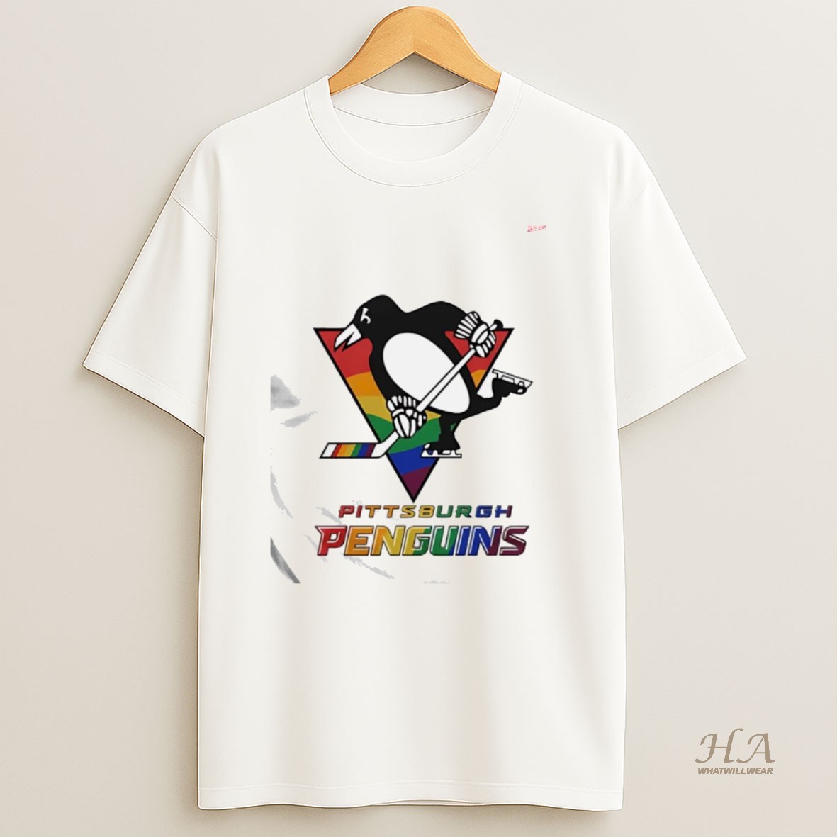 Official Pittsburgh Penguins Atlanta Essentials 2025 Pride Flag Graphic Shirt