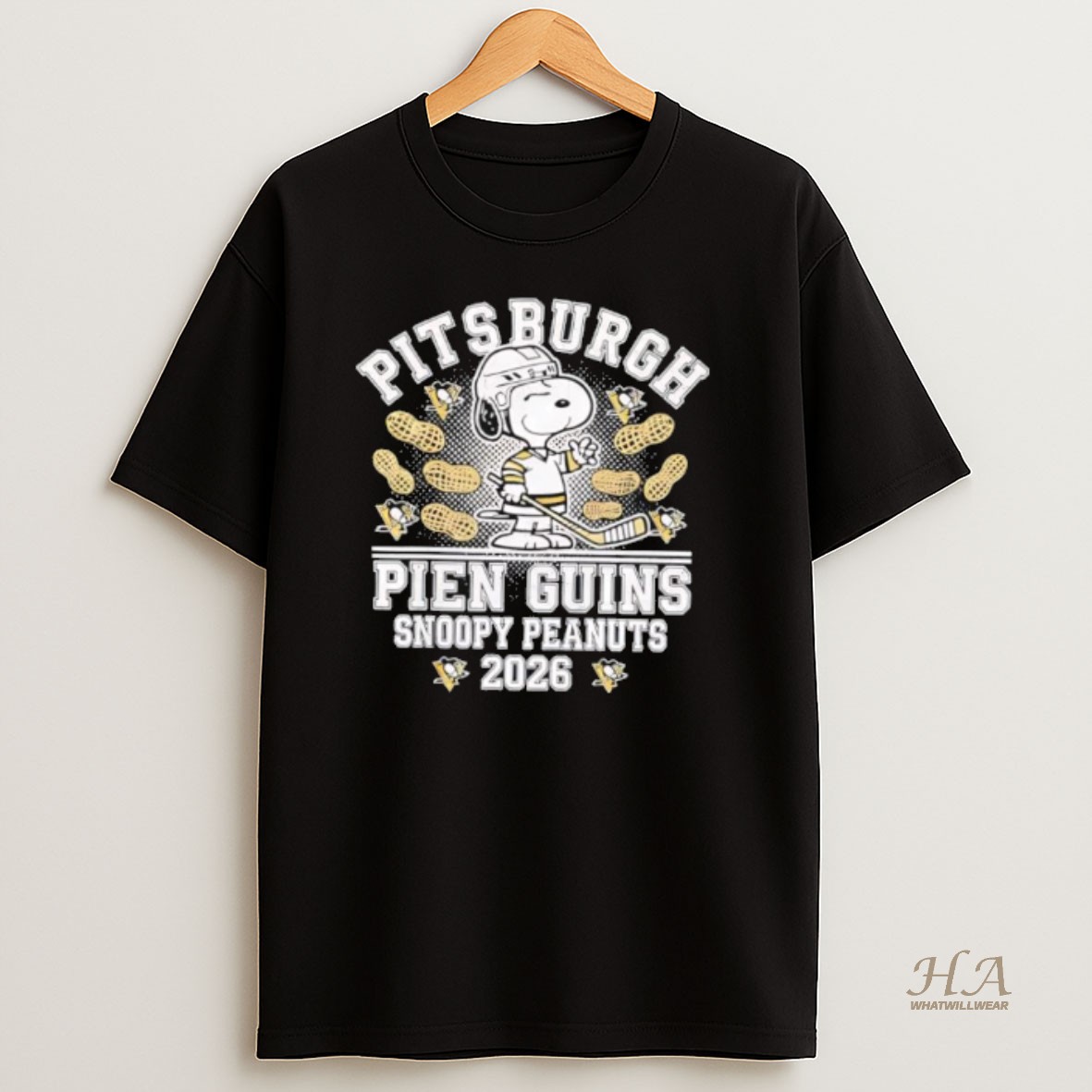 Official Pittsburgh Penguins Snoopy Peanuts 2026 T Shirt
