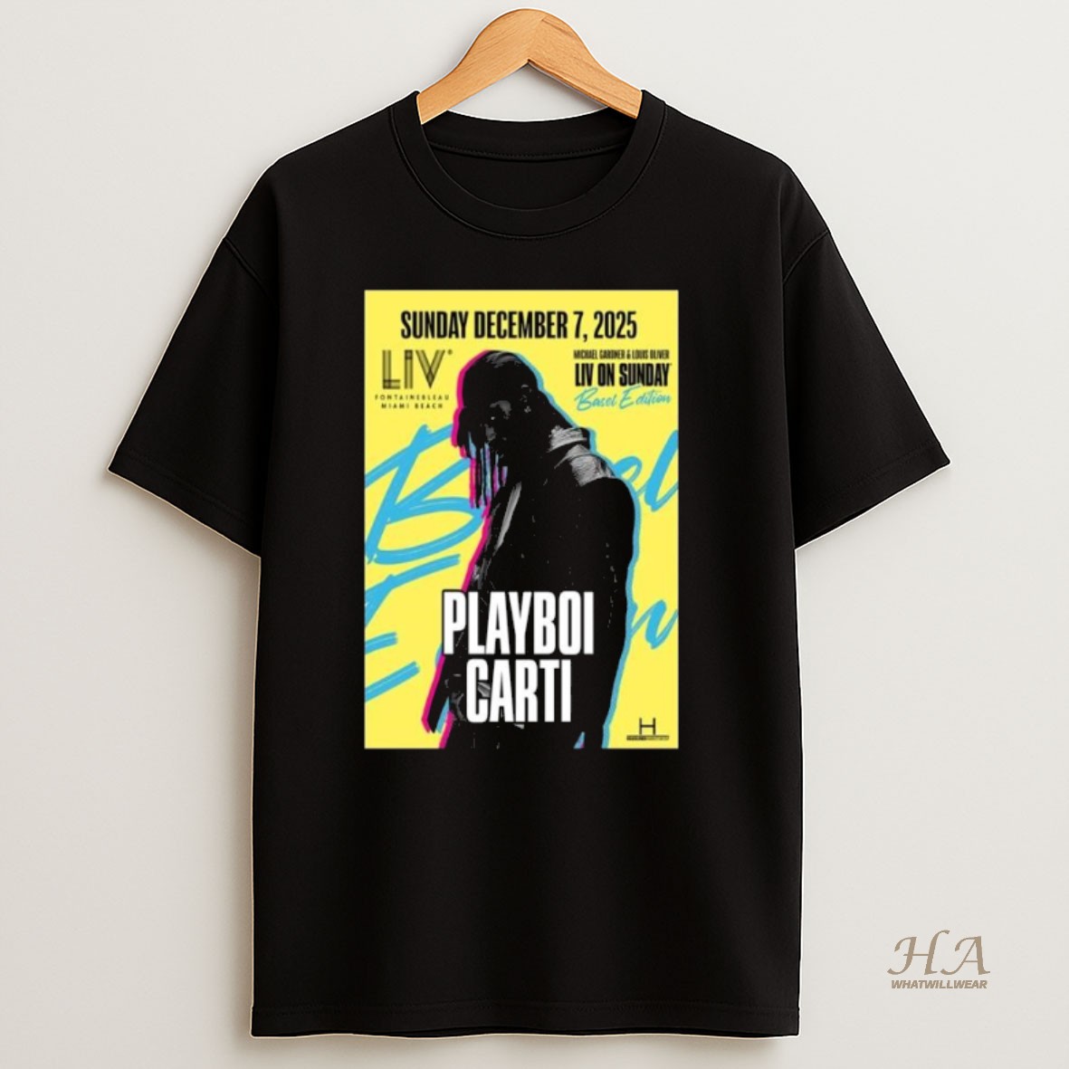 Official Playboi Carti Live At Liv Miami On December 7 2025 Long Sleve Shirt