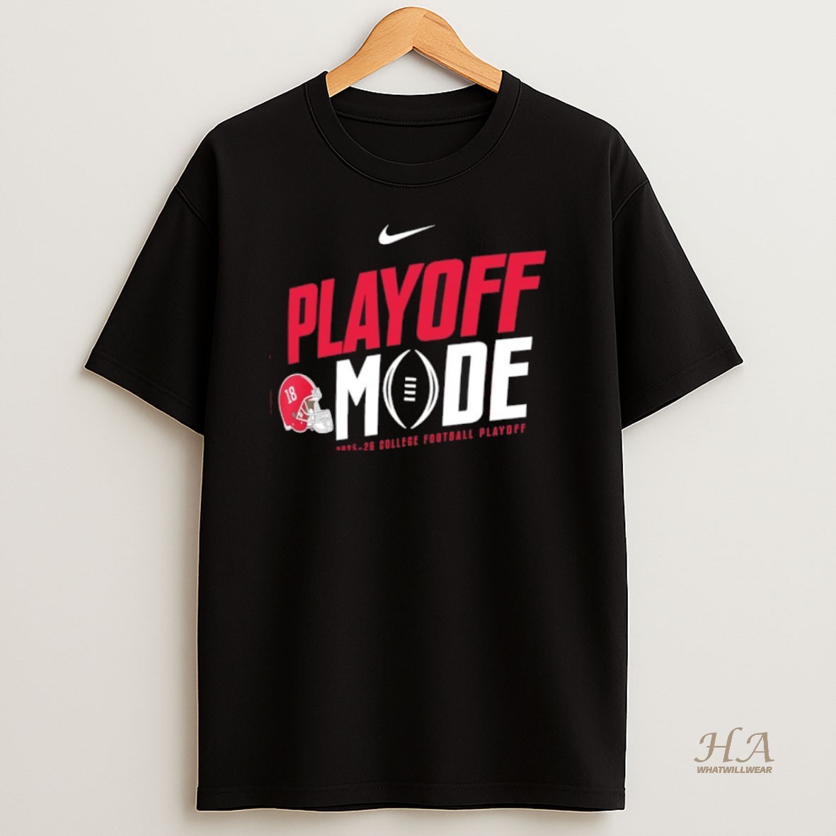 Official Playoff Mode Alabama Crimson Tide 2025 2026 College Football Playoff Nike Logo Shirt