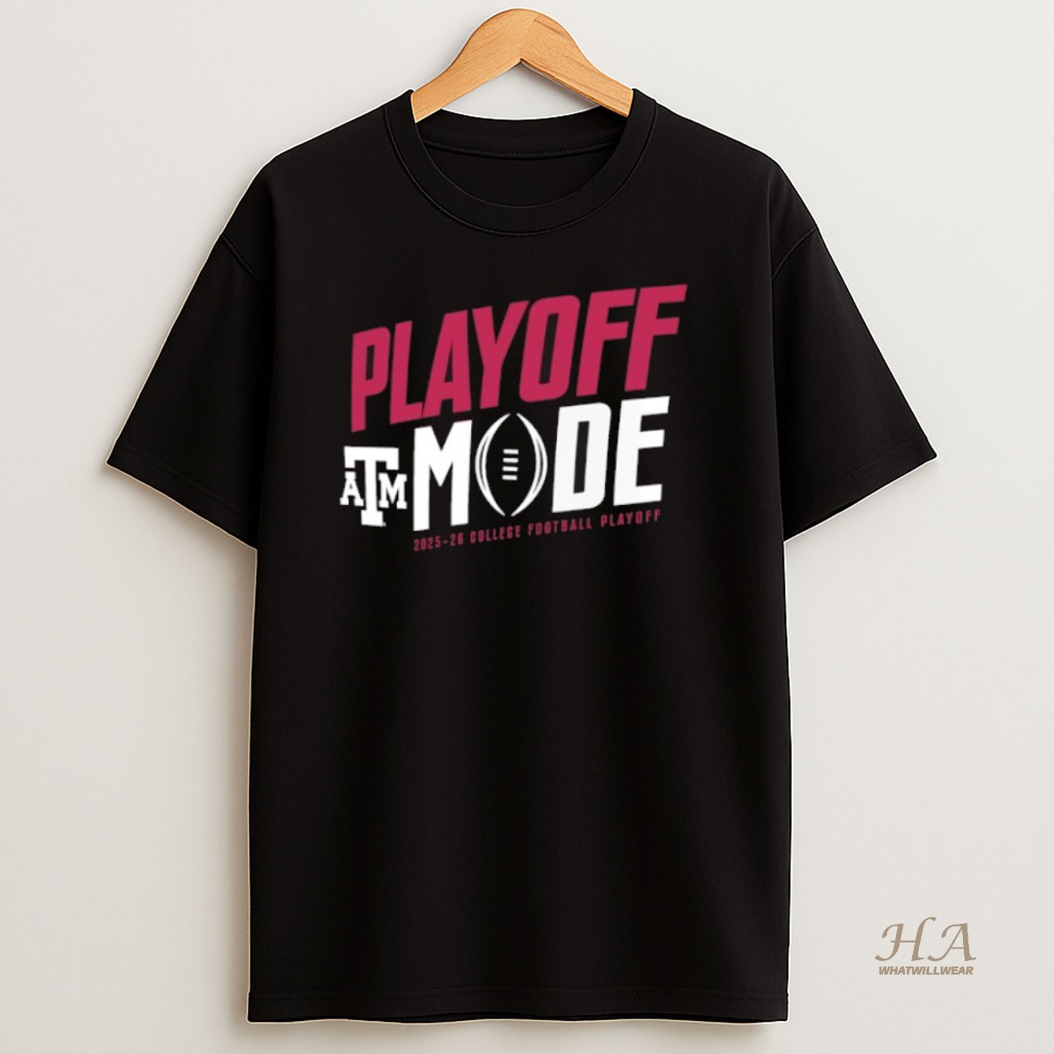 Official Playoff Mode Texas A And M Aggies 2025 2026 College Football Playoff Logo Shirt