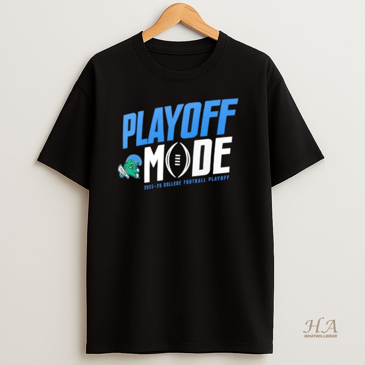 Official Playoff Mode Tulane Green Wave 2025 2026 College Football Playoff Logo Shirt