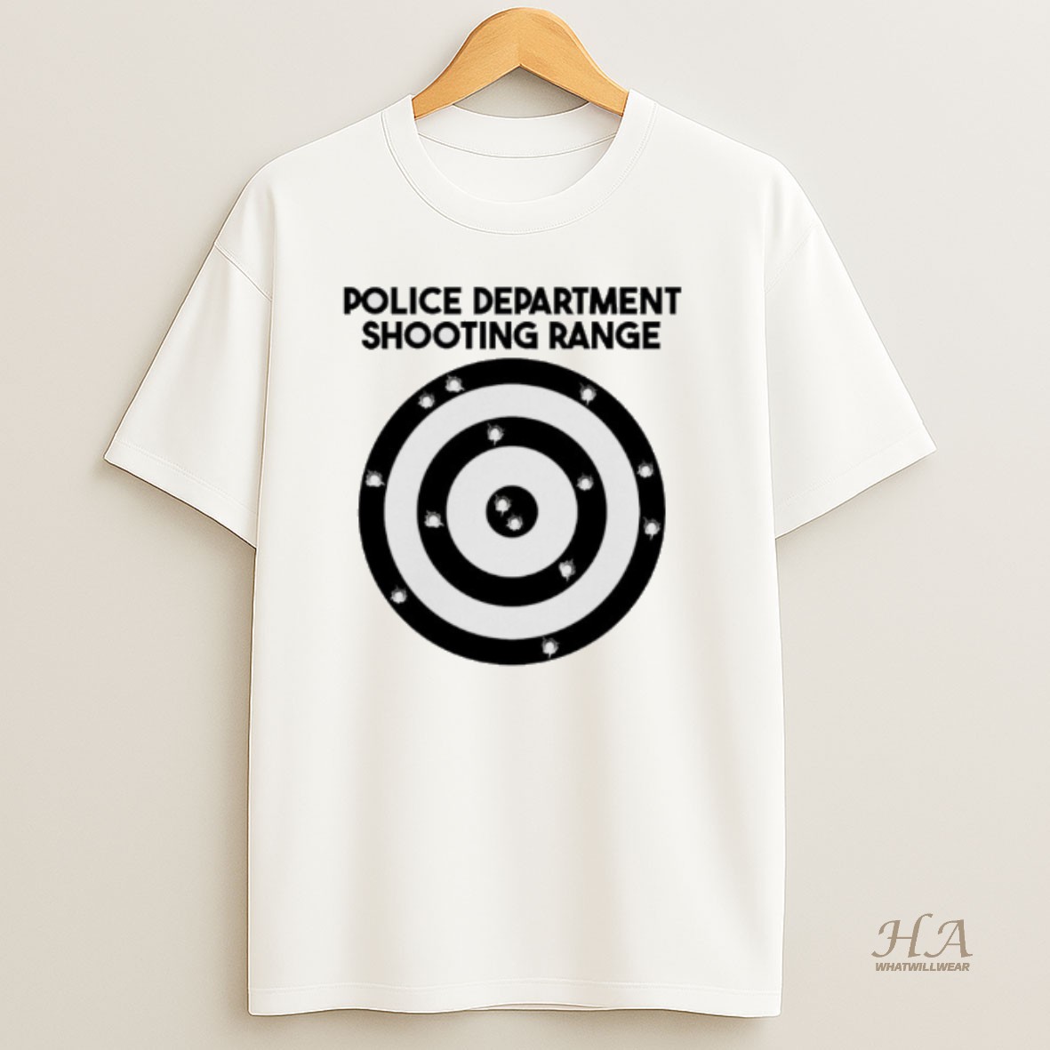 Official Police Department Shooting Range T Shirt