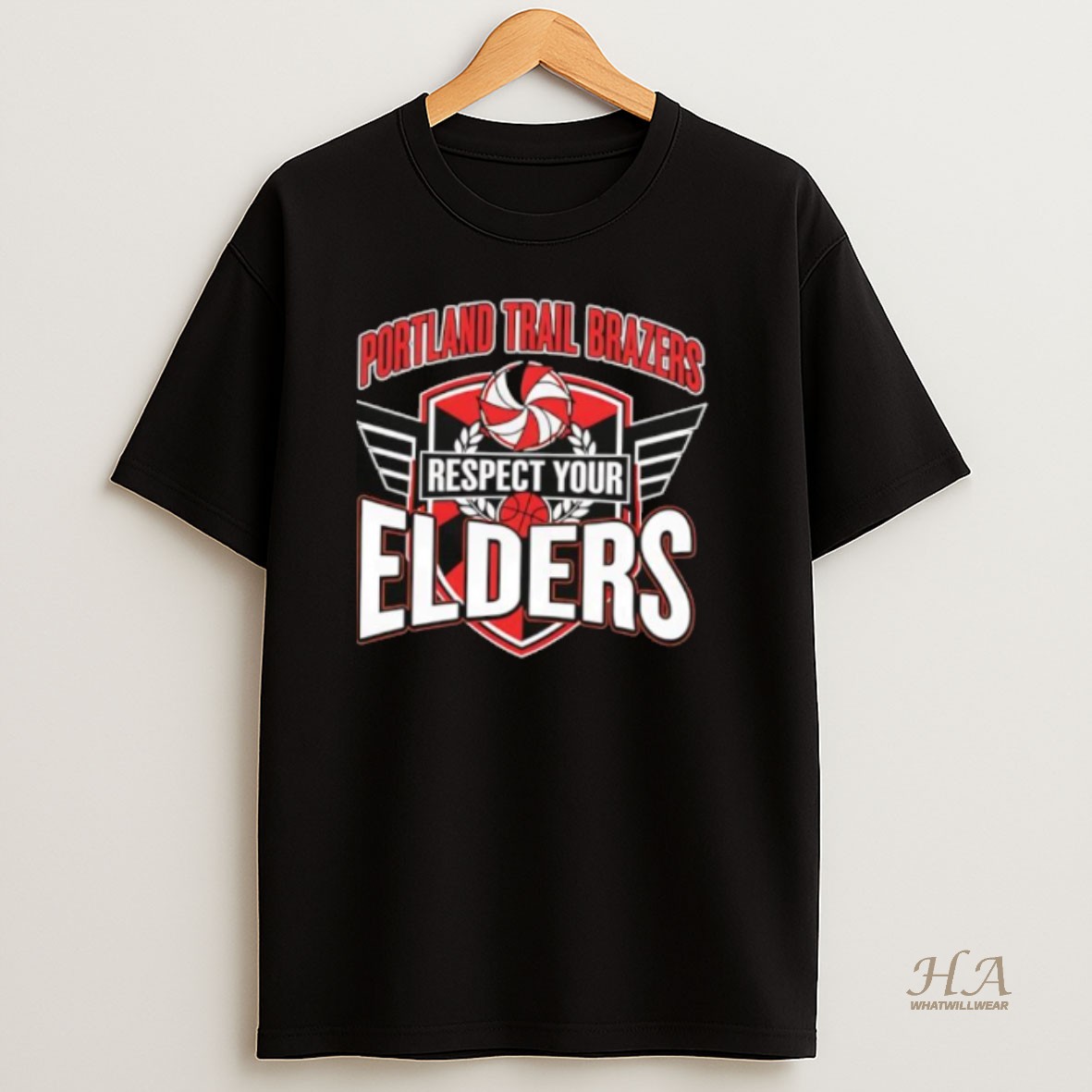 Official Portland Trail Blazers Respect Your Elders T Shirt