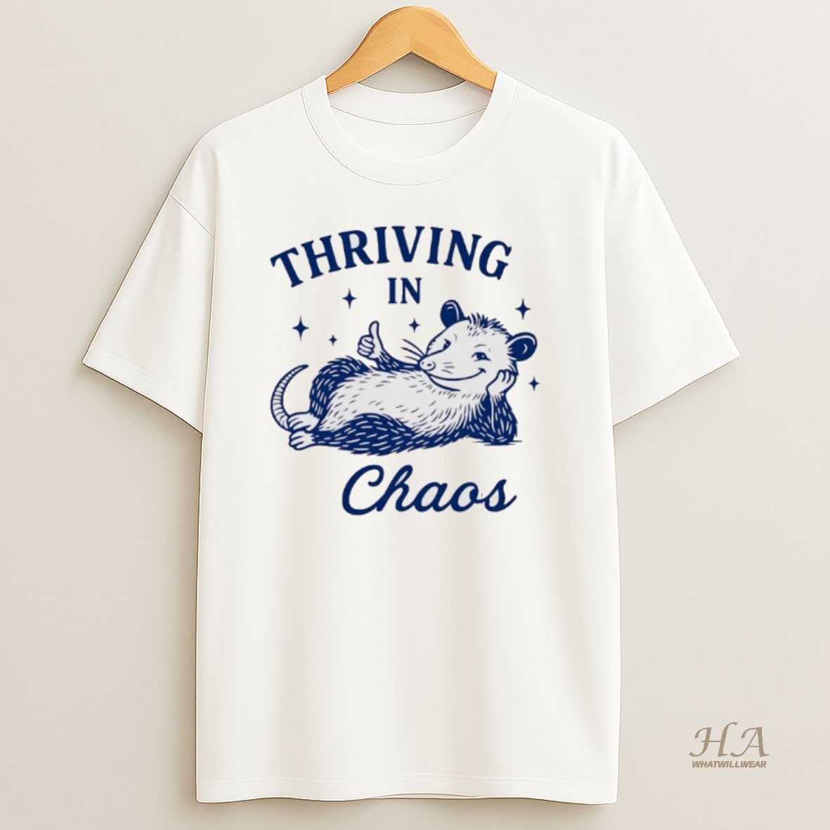 Official Possum Thriving In Chaos T Shirt