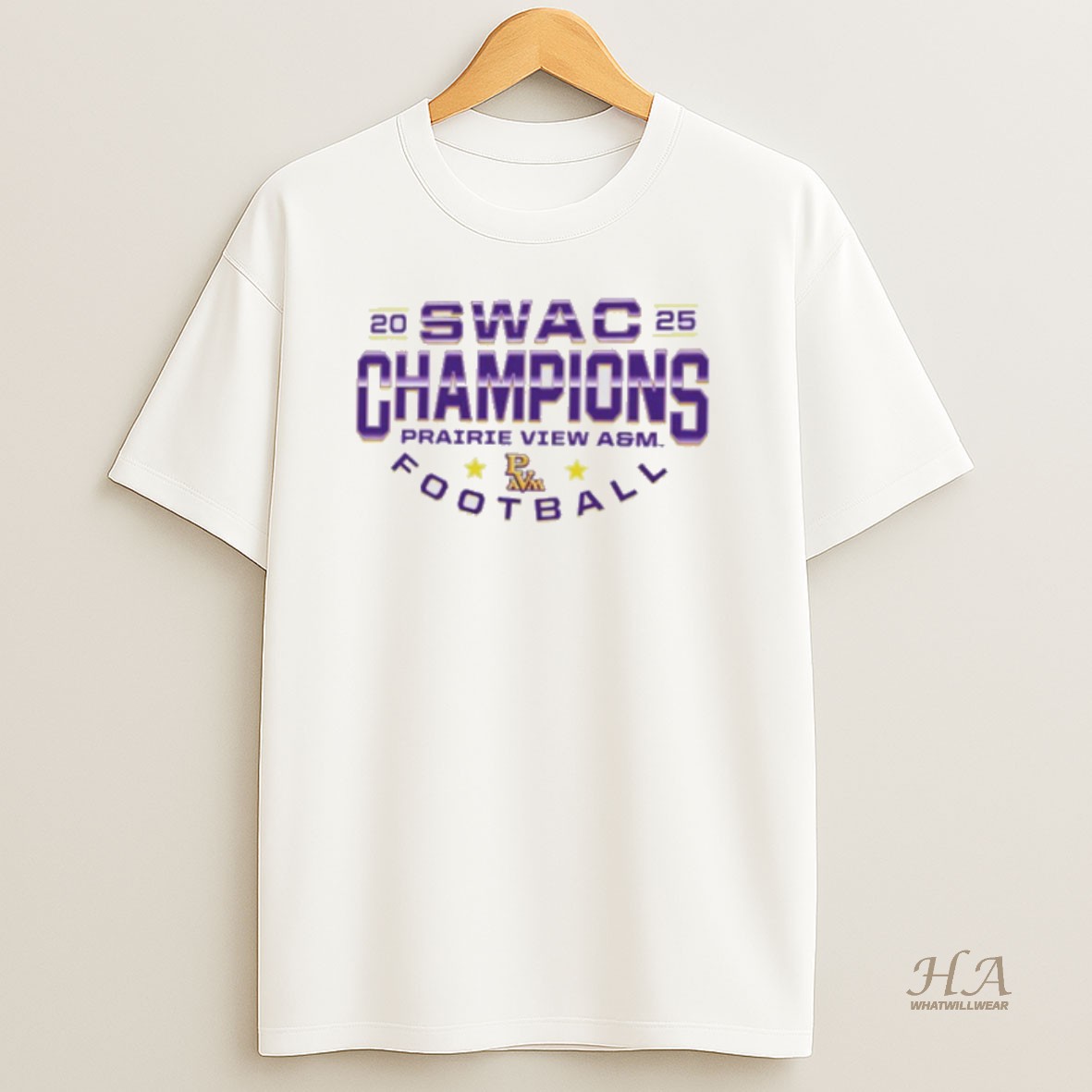 Official Prairie View Am 2025 Swac Football Champions T Shirt