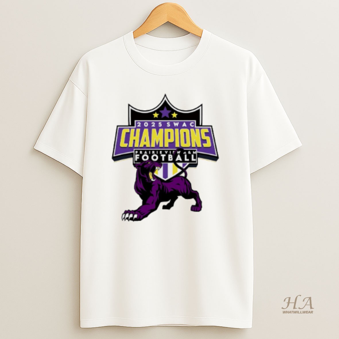 Official Prairie View Am Football 2025 Swac Champions T Shirt