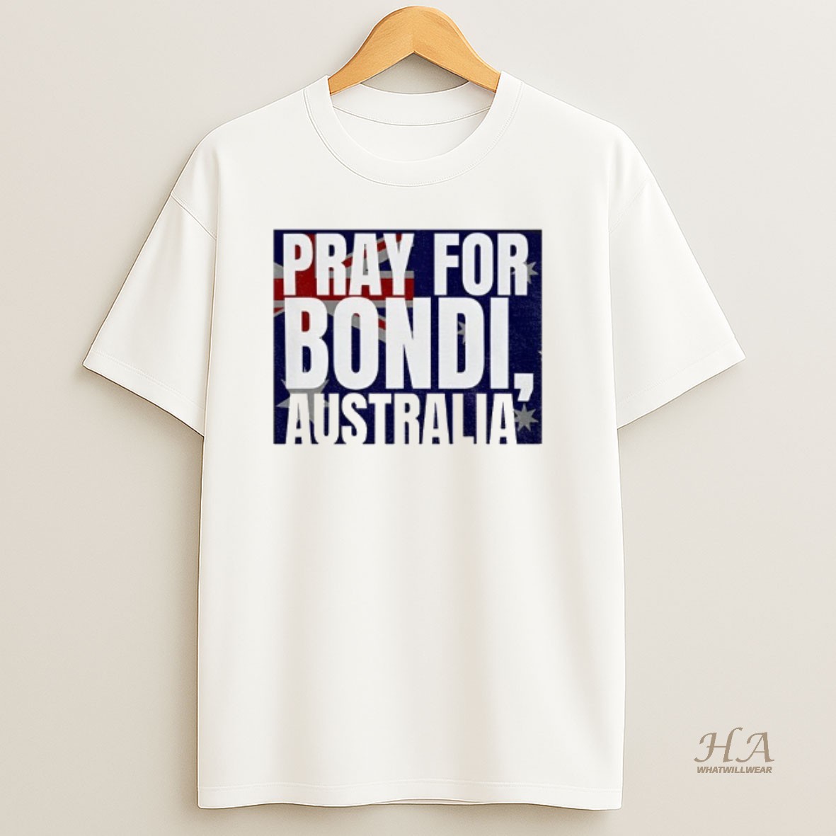 Official Pray For Bondi Australia Flag T Shirt