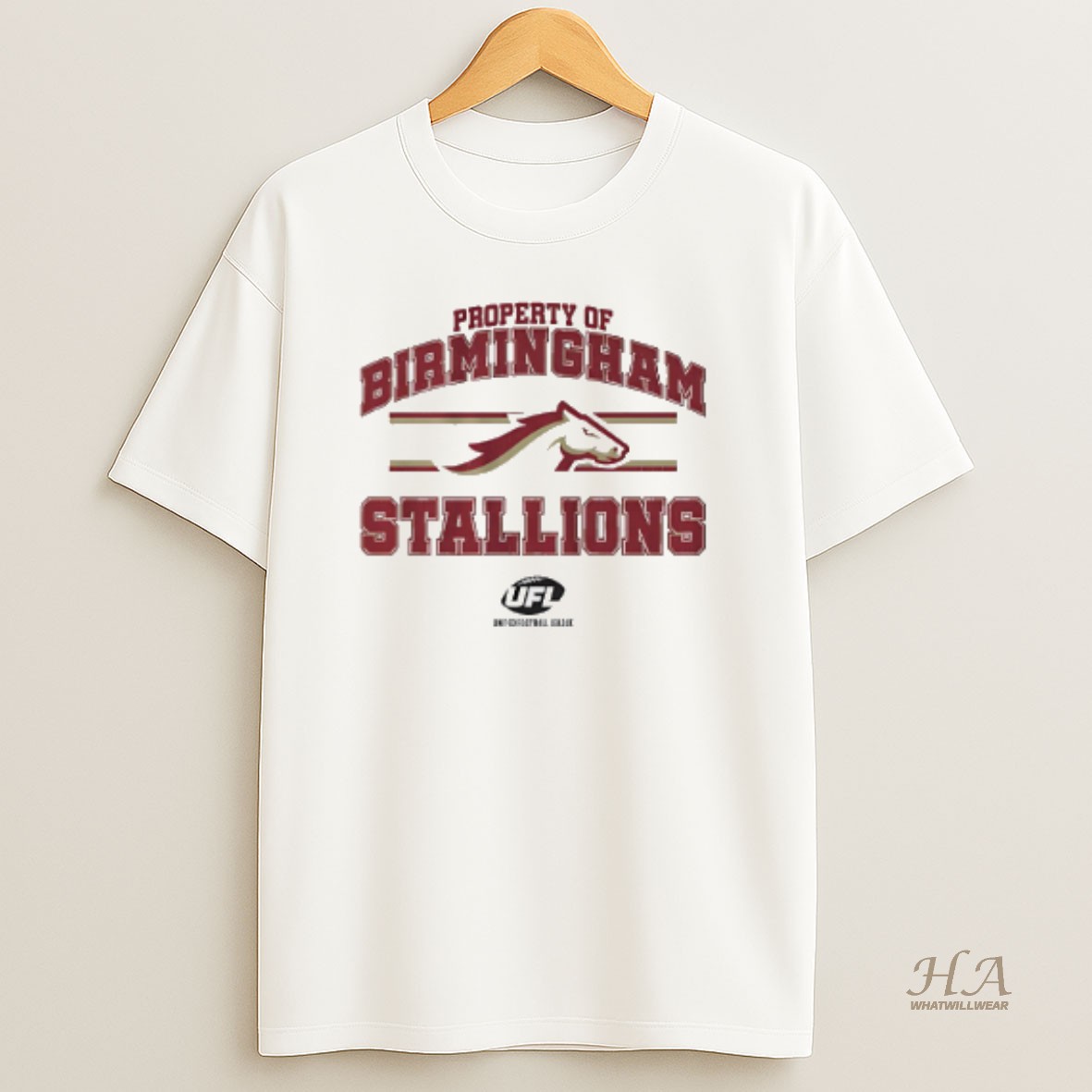 Official Property Of Birmingham Stallions 2025 Ufl T Shirt