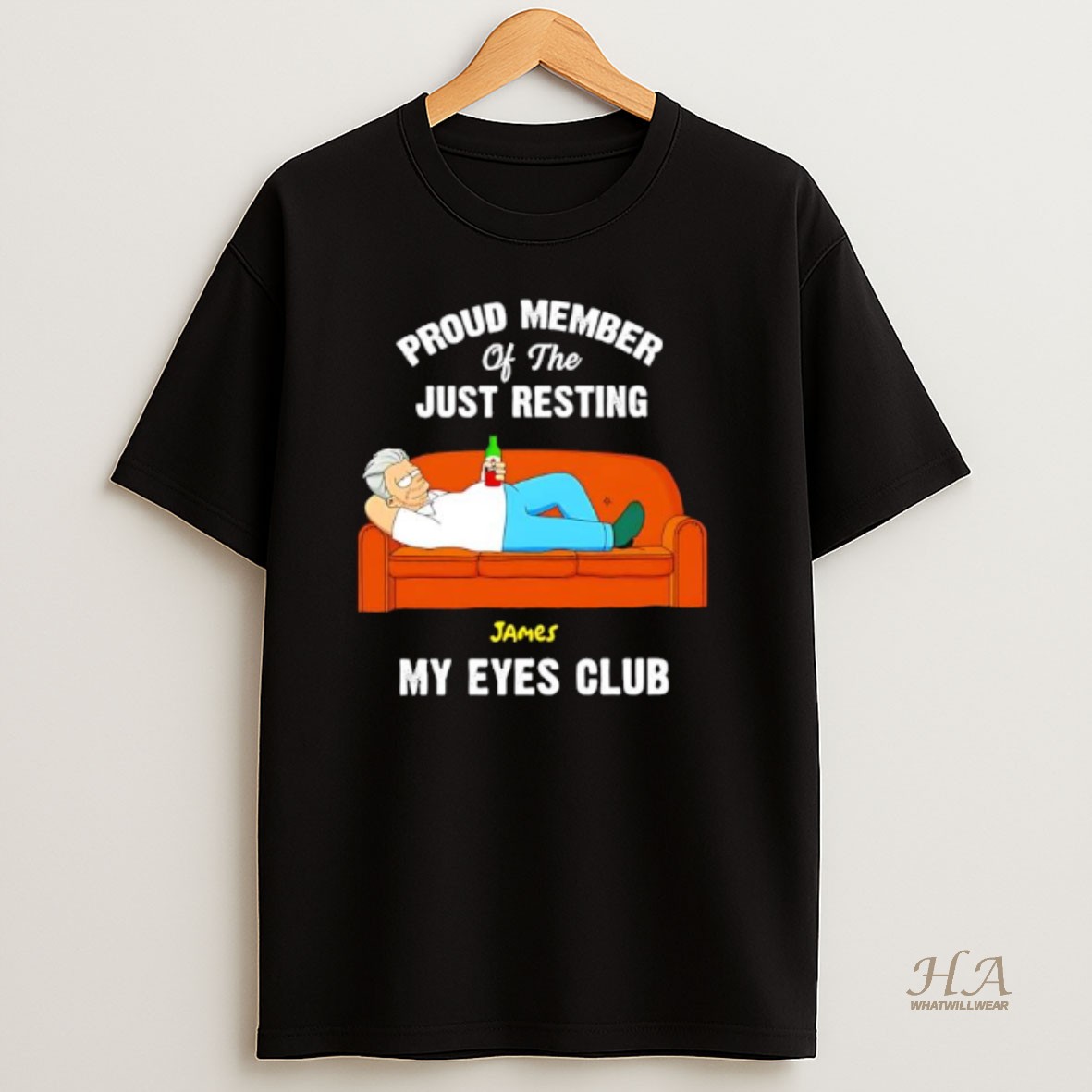 Official Proud Member Of The Just Resting James My Eyes Club T Shirt