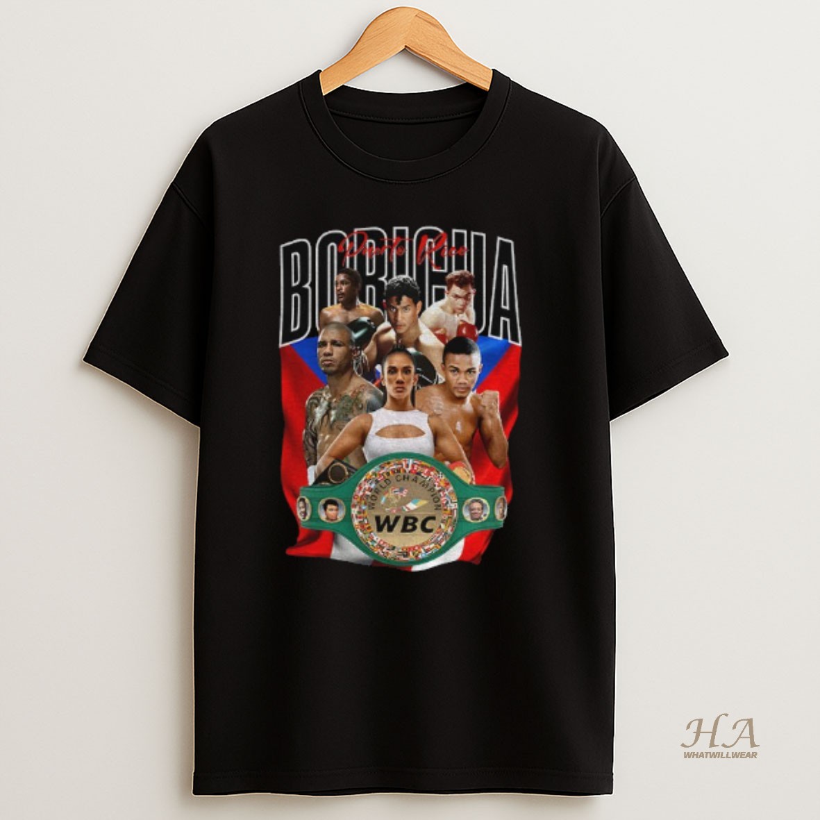 Official Puerto Rican Boricua Boxing Wbc Legends Pride Graphic T Shirt