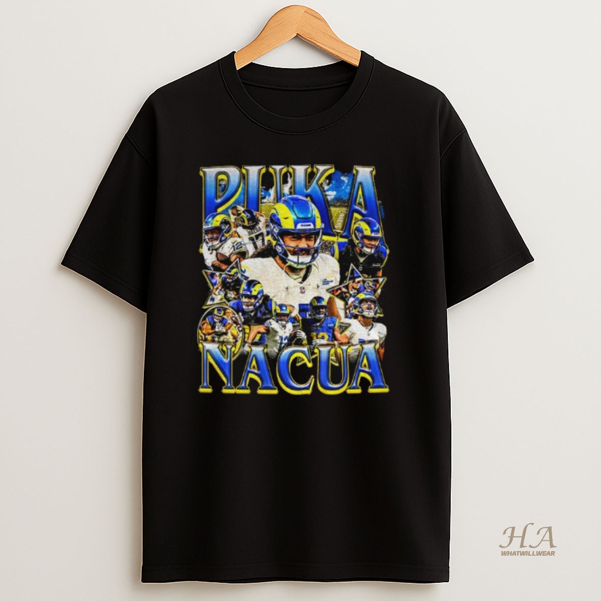Official Puka Nacua 12 Los Angeles Rams Football Nfl Graphic T Shirt