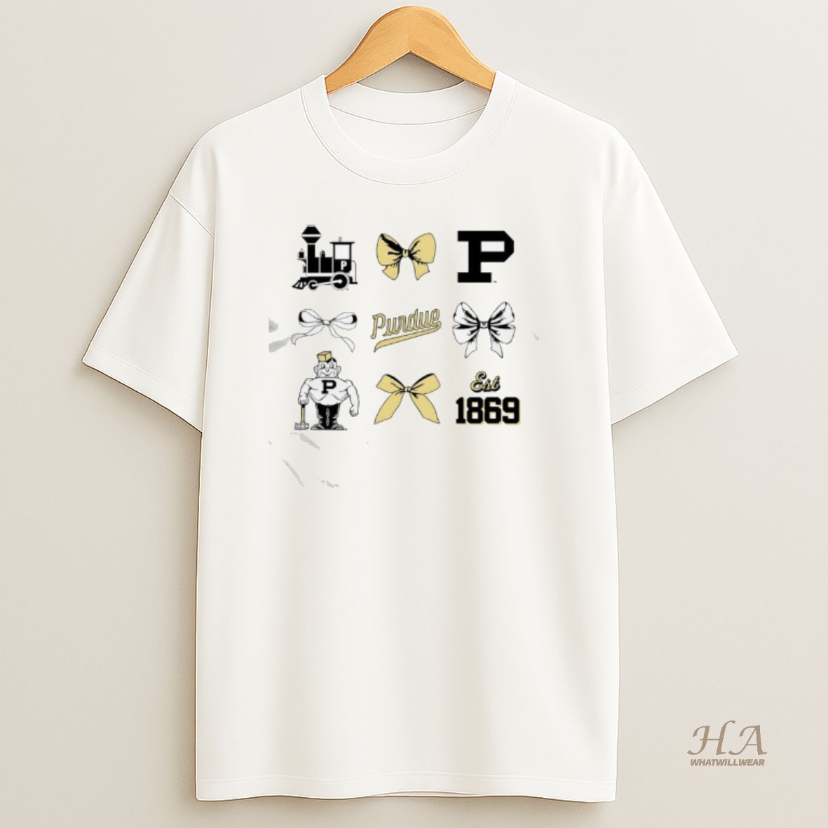Official Purdue University Bow Est 1869 Items T Shirt