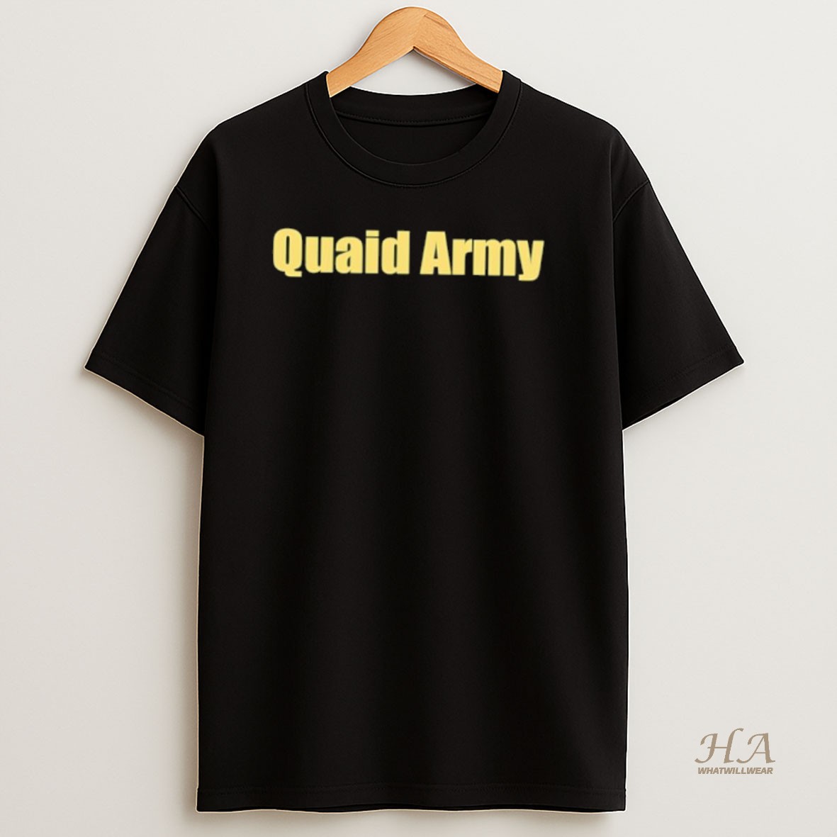 Official Quaid Army Text Simple Shirt