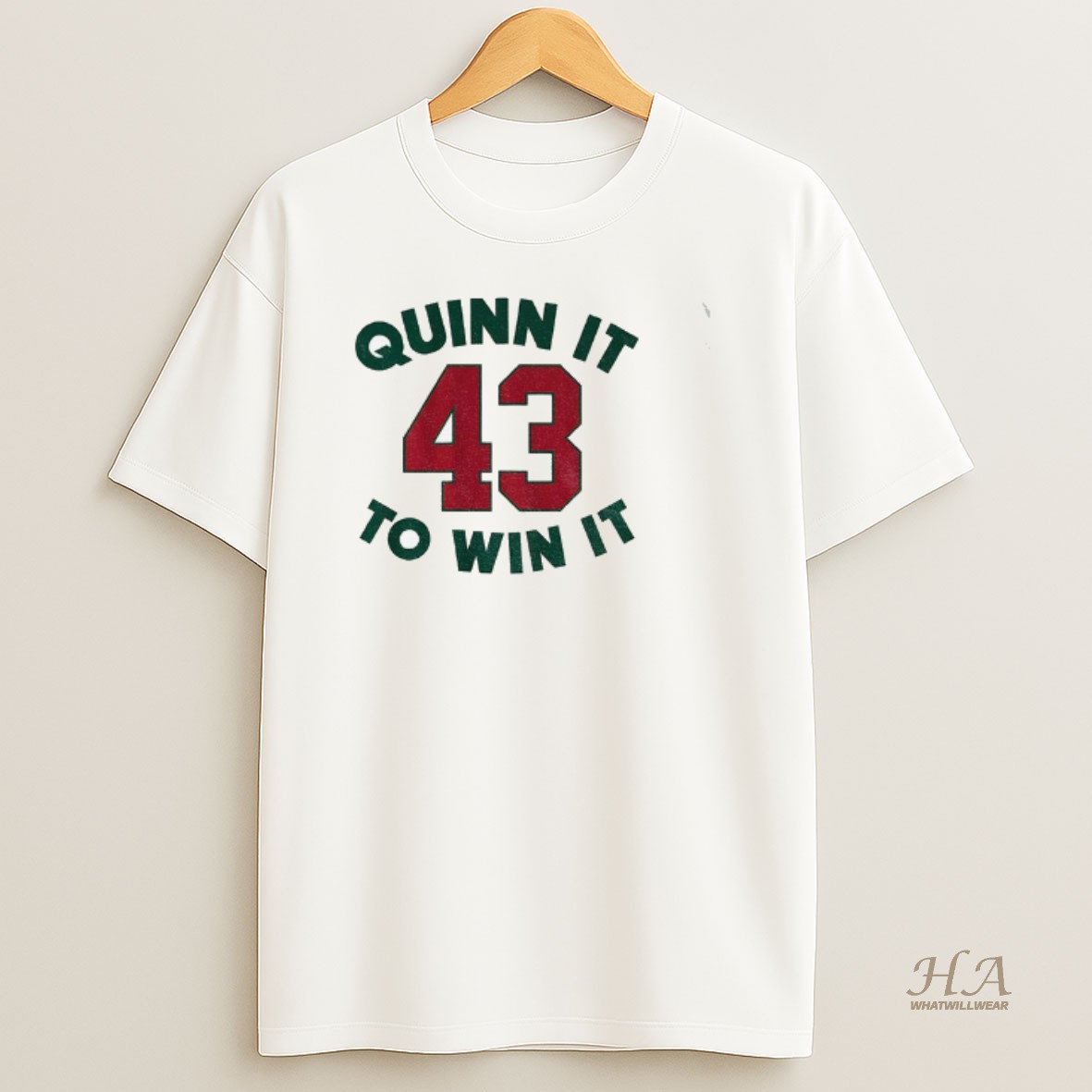Official Quinn Hughes 43 Minnesota Wild Quinn It To Win It T Shirt