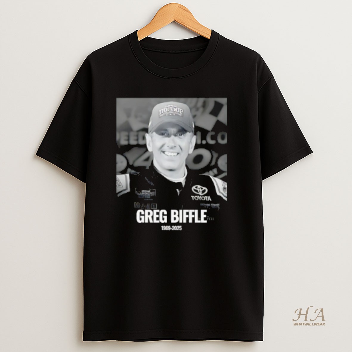 Official Rip Greg Biffle 1969 2025 Nascar T Shirt